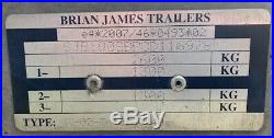 Brian James car transporter trailer 2600kgs