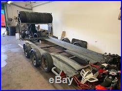 Brian James twin axle car Transporter Trailer 14ft With Tyre Rack