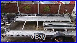 Brian James twin axle trailer 2ton capacity 16ft bed 7ft ramps