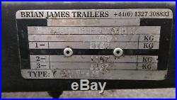 Brian james18ft(5.5m)bed tri-axle 3500kg tilt car transporter/recovery trailer