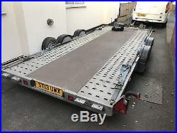 Brian james Twin Axle A4 Red trailer Long & Wide Race Rally Recovery Transport