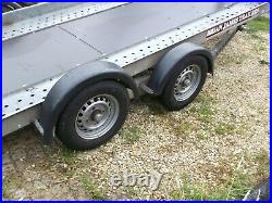 Brian james twin axle tilt bed car transporter trailer 16ft