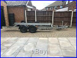 Brians James car Transporter hydraulic Tilt bed twin axle braked Trailer