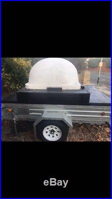 Brick outdoor pizza oven on car trailer, Real BARGAIN PRICE