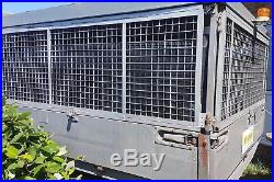 Builders log gardening box caged secure logging industrial commercial trailer