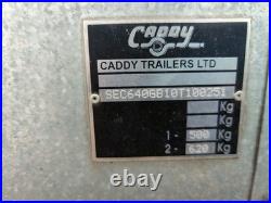 Caddy Trailer 640 Twin Axle Towing Trailer With Waterproof Cover 6ft X 4ft Steel