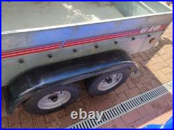 Caddy Trailer 640 Twin Axle Towing Trailer With Waterproof Cover 6ft X 4ft Steel
