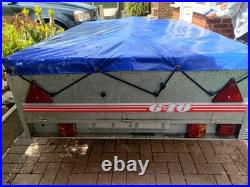 Caddy Trailer 640 Twin Axle Towing Trailer With Waterproof Cover 6ft X 4ft Steel