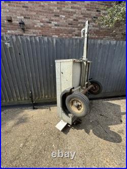 Caddy metal box trailer, camping with cover, spare wheel collection only Caddy metal box trailer, camping with cover, spare wheel collection only