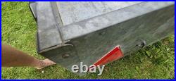 Caddy metal box trailer, camping with cover, spare wheel collection only Caddy metal box trailer, camping with cover, spare wheel collection only