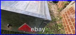 Caddy metal box trailer, camping with cover, spare wheel collection only Caddy metal box trailer, camping with cover, spare wheel collection only