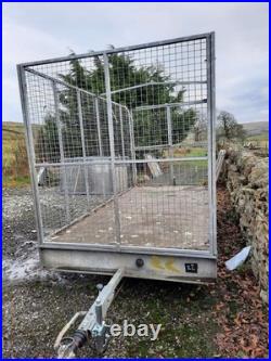 Caged Trailer 50 MM Galvanised Mesh. 12ft BED By 6ft By 6 Ft. Braked