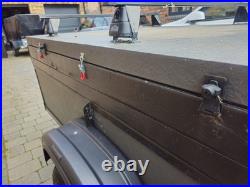 Camping Trailer With Lift Up Lid And Roof Bars For Bike Racks Or Roof Box Etc