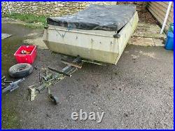 Car Trailer 3.2m x 1.4m with cover & spare wheel (New tyre fitted 09/02/2022)