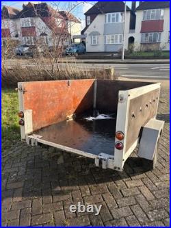 Car Trailer 6ft x 4ft x 2ft in good condition with tail & brake lights