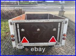 Car Trailer 6ft x 4ft x 2ft in good condition with tail & brake lights
