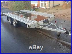 Car Trailer Car Transporter Recovery Plywood Flat bed BORO 2700kg GVW 4.05m long