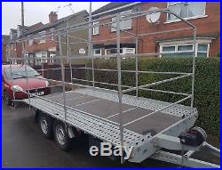Car Trailer Car Transporter Recovery Plywood Flat bed BORO 2700kg GVW 4.05m long