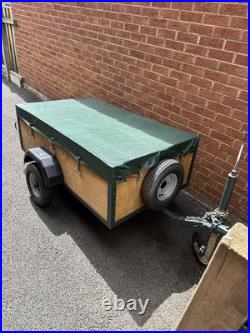 Car Trailer General Purpose 5 x3 with cover Refurbished Excellent Condition