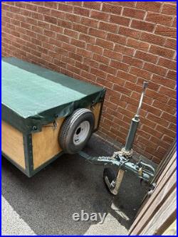 Car Trailer General Purpose 5 x3 with cover Refurbished Excellent Condition