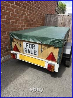 Car Trailer General Purpose 5 x3 with cover Refurbished Excellent Condition
