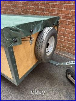 Car Trailer General Purpose 5 x3 with cover Refurbished Excellent Condition