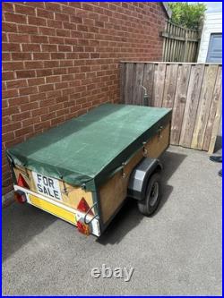 Car Trailer General Purpose 5 x3 with cover Refurbished Excellent Condition