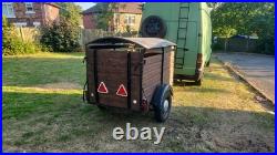 Car Trailer Livestock Cattle Trailer Sheep Pig Goat Vintage Live Stock Box