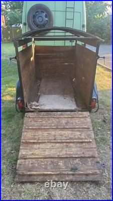 Car Trailer Livestock Cattle Trailer Sheep Pig Goat Vintage Live Stock Box