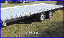 Car Trailer Transporter FLAT BED ALUMINUM Wheels Under Bed 3500kg