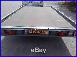 Car Trailer Transporter FLAT BED Wheels Under Bed 3500kg