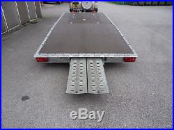 Car Trailer Transporter Recovery Twin Axle Braked Tilt Bed Winch