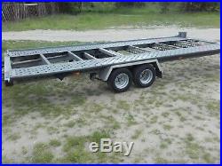 Car Trailer Transporter TILT BED Wheels Under Bed Lowered Cars Easy Loading