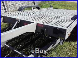 Car Trailer Transporter TILT/FLAT BED Hydrolic Lowered Cars Easy Loading VGC