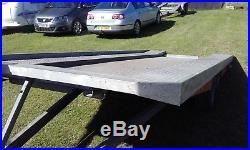 Car Trailer Transporter TIL/FLAT BED Wheels Under Bed VGC