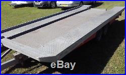 Car Trailer Transporter TIL/FLAT BED Wheels Under Bed VGC
