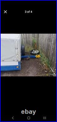 Car Trailer Used With Cover Good Condition New Electric Cables
