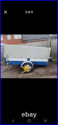 Car Trailer Used With Cover Good Condition New Electric Cables