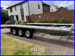 Car Transporter Trailer Boro 6m 20ft Triple Axle GVW 3500kg beaver tail solid