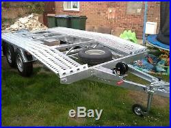 Car Transporter Trailer Recovery 13Ft x 4Ft Flat bed 2700kg GVW 4.0 m long