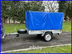 Car trailer. Covered, Camping, Gardener, Tip Runs, Car Boot Sale. NEAR DRIFFIELD