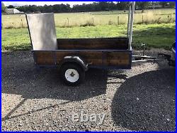 Car trailer Recently Refurbished With New Wood and Repainted