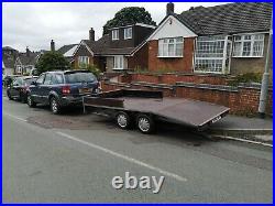 Car trailer car transporter beavertail trailer