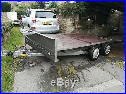 Car trailer car transporter beavertail trailer