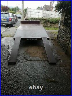 Car trailer car transporter beavertail trailer