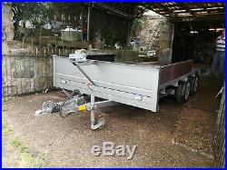 Car trailer car transporter beavertail trailer