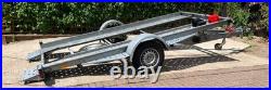 Car transporter trailer 1500 kg Braked single axle Tilt Bed Galvanised used Car transporter trailer 1500 kg Braked single axle Tilt Bed Galvanised used