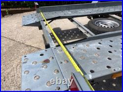 Car transporter trailer 1500 kg Braked single axle Tilt Bed Galvanised used Car transporter trailer 1500 kg Braked single axle Tilt Bed Galvanised used