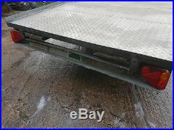 Car transporter trailer 16ft Blue Line beaver tail recovery flat bed winch