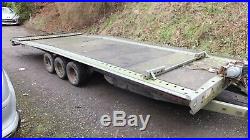 Car transporter trailer 3500 kg brian james hydraulic tilt winch tri axle